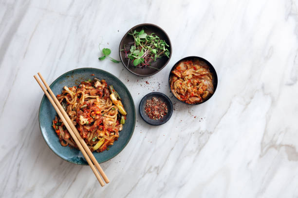 istock Spicy Korean Beef Noodles 1366574015