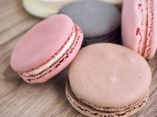 istock Colorful macaroons in different colors, Sweet food 1366574108