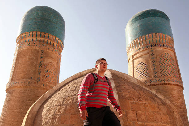Tourist in Uzbekistan Bukhara Tourist in Uzbekistan Bukhara bukhara stock pictures, royalty-free photos & images