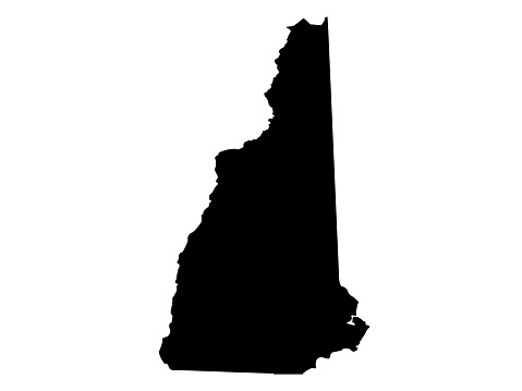vector illustration of New Hampshire map