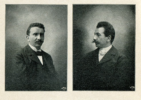 The Lumière brothers Auguste Marie Louis Nicolas Lumière ( 19 October 1862 - 10 April 1954 ) and Louis Jean Lumière ( 5 October 1864 - 6 June 1948 ), were manufacturers of photography equipment, best known for their Cinématographe motion picture system and the short films they produced between 1895 and 1905, which places them among the earliest filmmakers.
Original edition from my own archives
Source : Spiel und Sport 1899