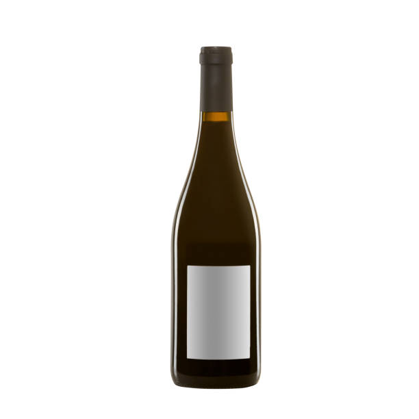 istock red wine bottle with blank label isolated on white background. 1366586380