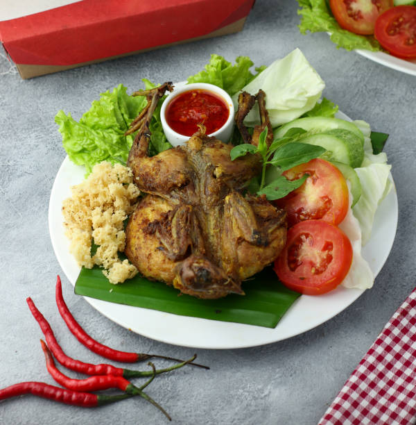 istock Fried chicken with crispy spiced flakes 1366589208