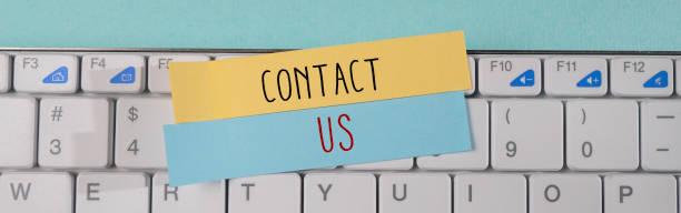 istock Close up of Contact Us Word 1366593873