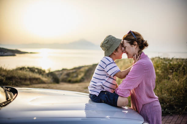 istock Enjoying road trip with mum 1366595341