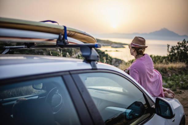 istock Woman on the road trip 1366596733