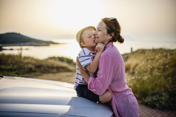 istock Enjoying road trip with mum 1366597047