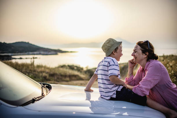 istock Enjoying road trip with mum 1366597259