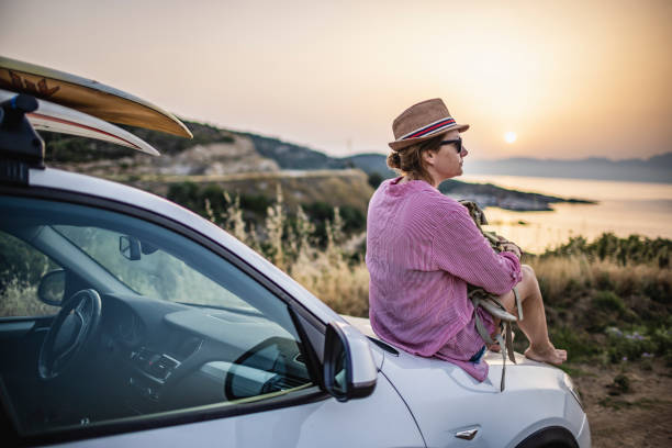 istock Woman on the road trip 1366598065