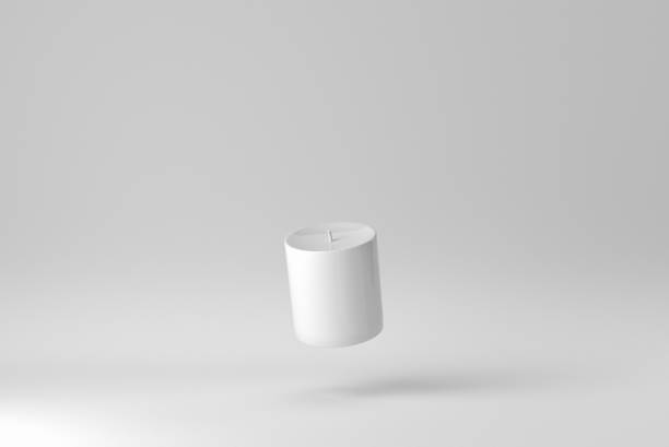istock luxury lighting aromatic scent candle on white background to creat romantic and relax ambient. minimal concept. 3D render. 1366598942