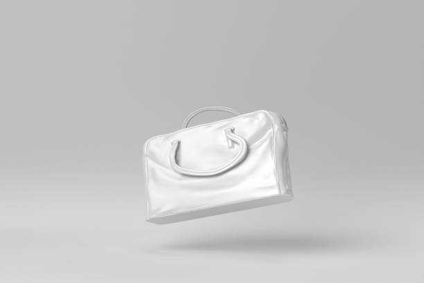 istock handbag on white background. Stylish women's accessories. 3D render. 1366599004