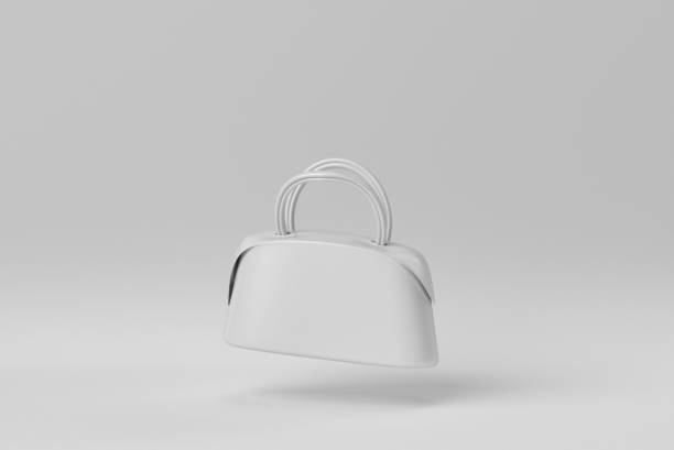 istock handbag on white background. Stylish women's accessories. 3D render. 1366599281