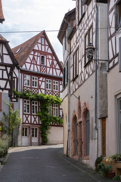istock Half-timbered houses in Heppenheim/Germany 1366599599