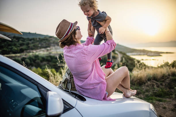istock Enjoying road trip with mum 1366600036