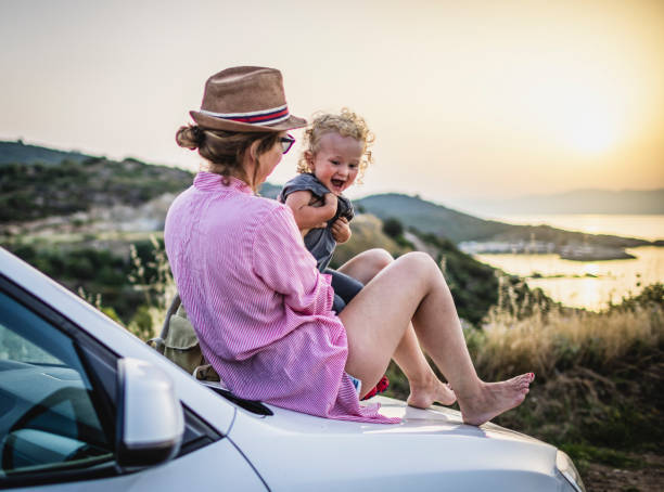 istock Enjoying road trip with mum 1366600244