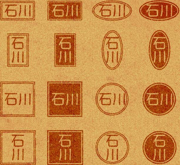 istock Branding set of Japanese characters 