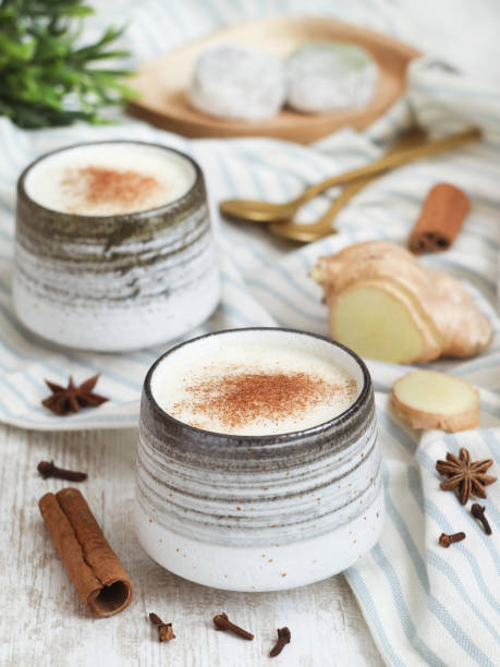 istock Cups of healthy Indian chai tea 1366607899