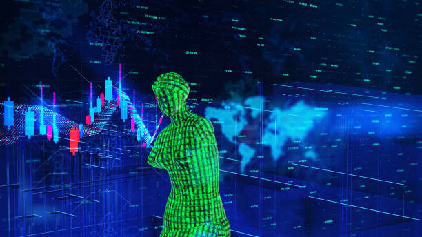 istock Venus de milo AI, metaverse concept background world map with numbers background 1366609563
