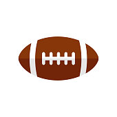 istock American football and rugby ball icon. Vector 1366610535