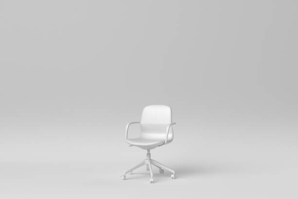 istock White modern chair on white background. minimal concept. 3D render. 1366611883