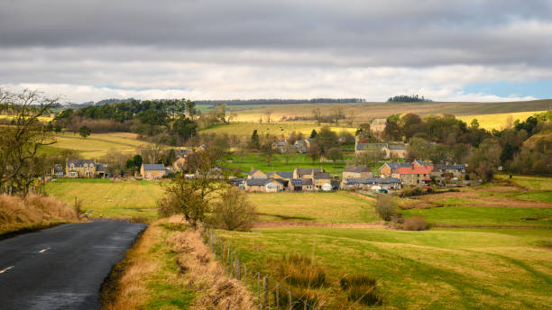 istock Elevated View of Elsdon Village 1366612354