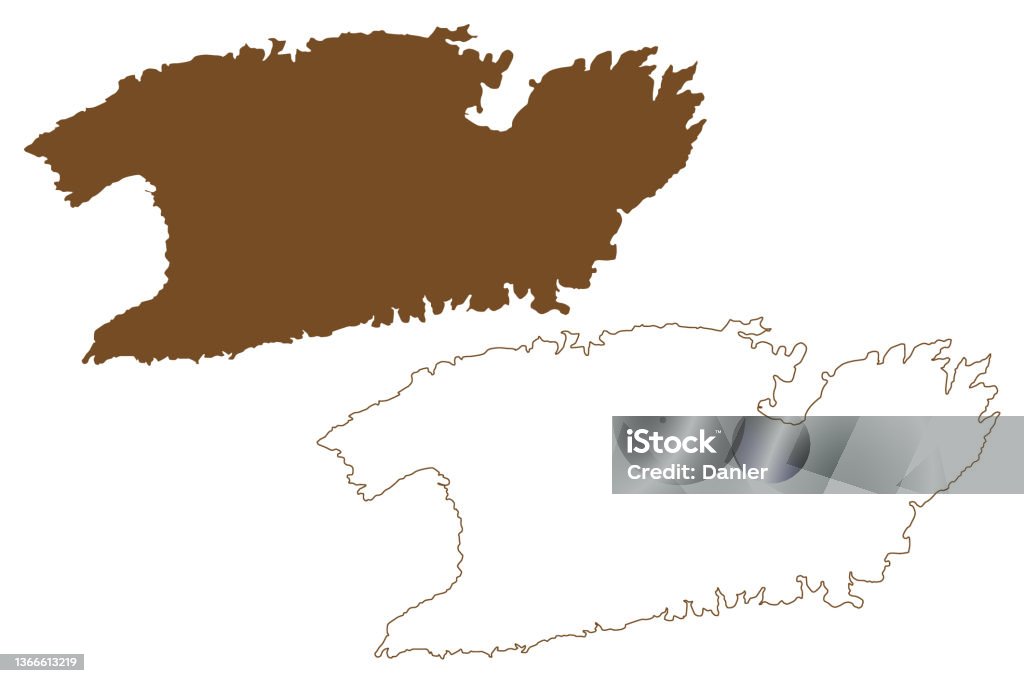 Vis Min Map Vector Vis Island Map Vector Illustration Scribble Sketch Vis Map Stock ...