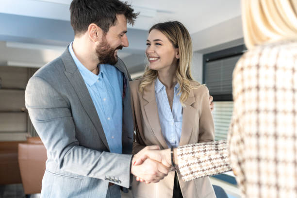 istock Couple at meeting with consultant 1366615049