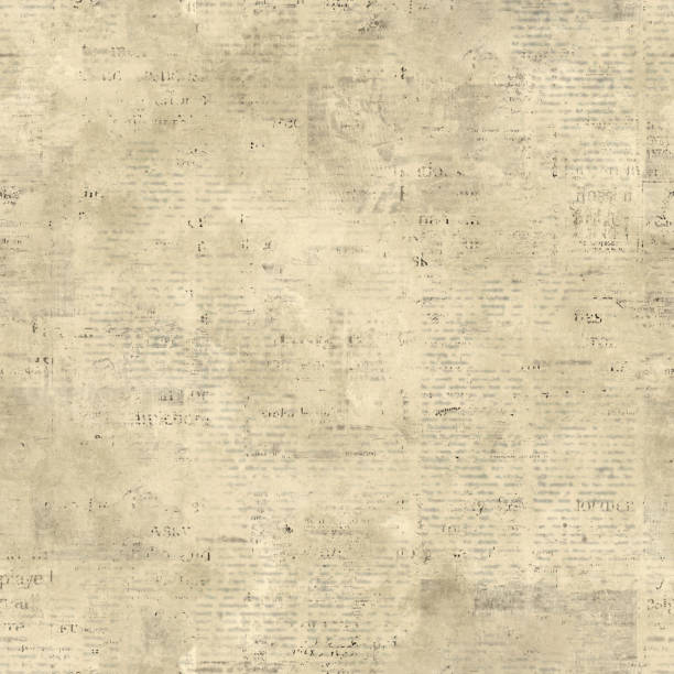 istock Newspaper seamless pattern with old vintage paper texture background 1366615476