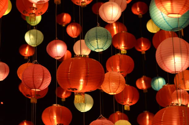 istock Chinese lanterns,Chinese new year lanterns in chinatown 1366616501