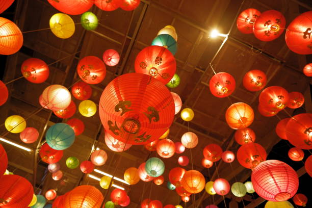 istock Chinese lanterns,Chinese new year lanterns in chinatown 1366616528