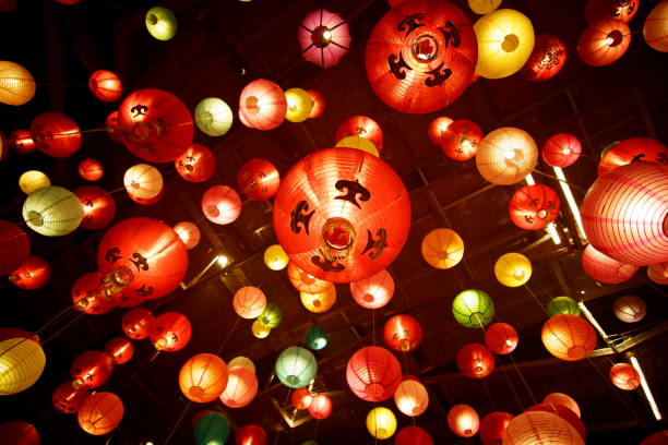 istock Chinese lanterns,Chinese new year lanterns in chinatown 1366616552