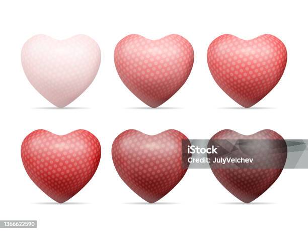Vector Heart Set Heart Set Stock Illustration - Download Image Now - Beauty, Celebration ...