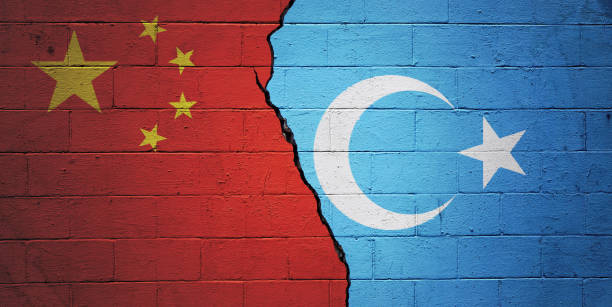 cina vs uiguro - uighur foto e immagini stock