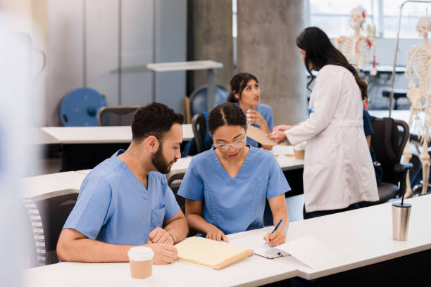 Medical Instructor 90+ Medical Students And Teacher During Training Course In The ...