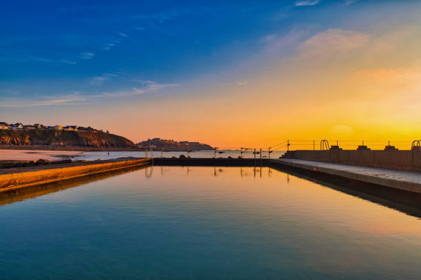 istock saltwater pool / waterfront / beach / beauty in nature / Normandy / holiday 1366627872