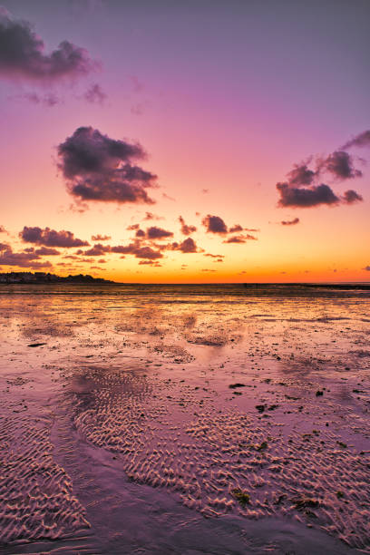 dramatic sunset / waterfront / beach / beauty in nature