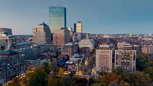 istock Back Bay, Boston at Dawn - Aerial 1366634678