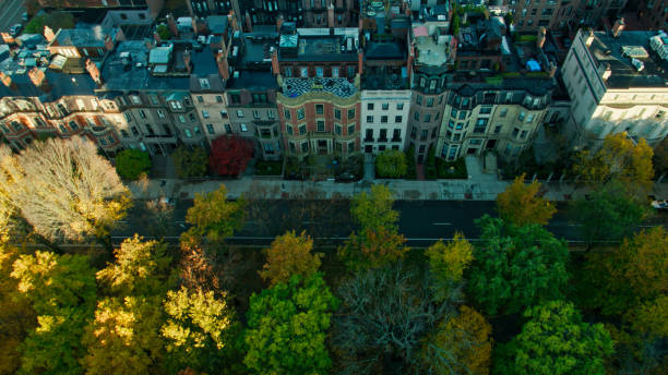 istock Back Bay, Boston - Aerial View 1366634869
