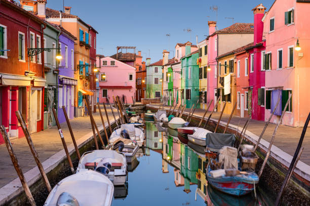 istock Burano, Venice, Italy at Twilight 1366636167