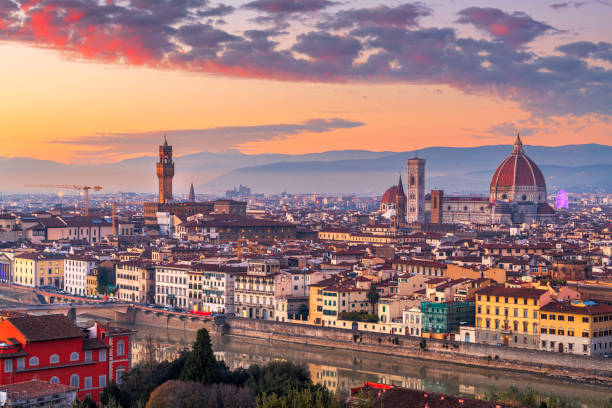 istock Florence, Italy Skyline at Dusk 1366637922