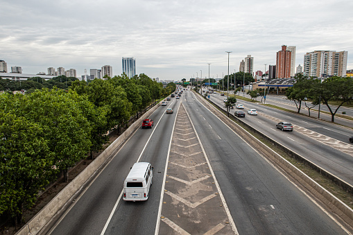 Expressway Marginal Tiete, one of the busiest avenues in São Paulo