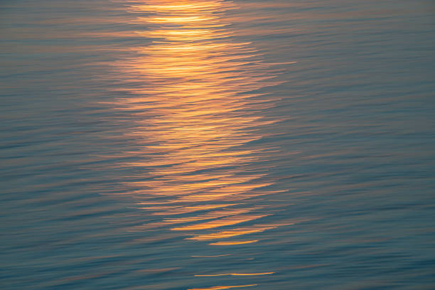 texture of water sunset blur in motion, abstract background.