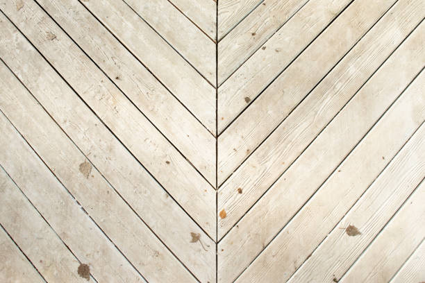 istock Dirty white chevron wooden background 1366647050