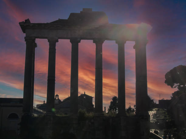 istock Roman ruins in Rome, Italy 1366650886
