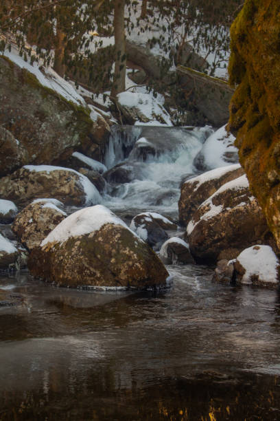 istock Snowy creek in the Appalachian mountains 1366654523
