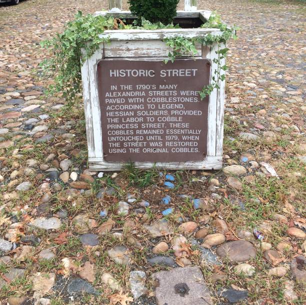 istock Historic Cobblestone Street, Alexandria, VA 1366654653