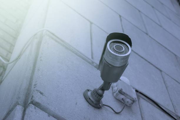 istock CCTV camera is a private security system. Equipment for video surveillance. Selective focus 1366658087