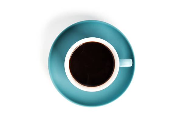 istock Coffee americano in cup and saucer isolated on a white background 1366660757