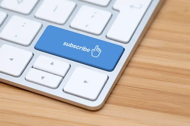 Photo of Subscribe button on a keyboard