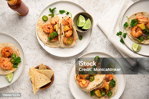 istock Shrimp tacos 1366672224